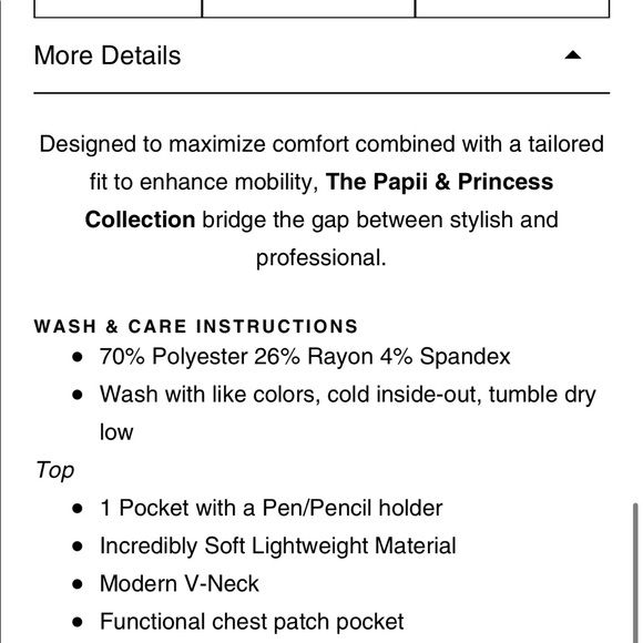 Mims Scrubs Hunter Green Scrub Top - Picture 5 of 5